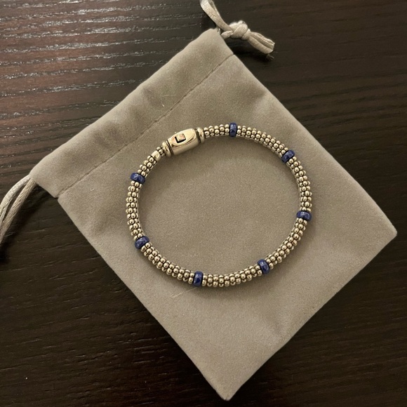 LAGOS Ultramarine Ceramic Station Caviar Bracelet6mm
